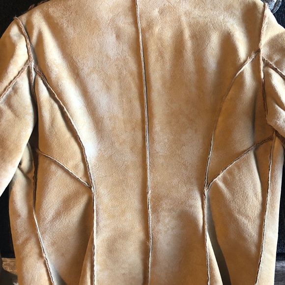 Guess Brown/Tan Leather Jacket Size Small - Picture 6 of 9